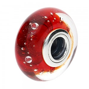 Pandora Beads-Murano Glass Red Fizzle-Charm