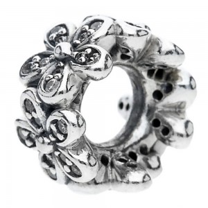 Pandora Spacers-Dazzling Daisies Floral-CZ-Sterling Silver