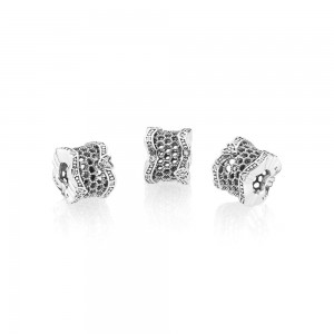 Pandora Charm-Lace of Love Spacer-Clear CZ