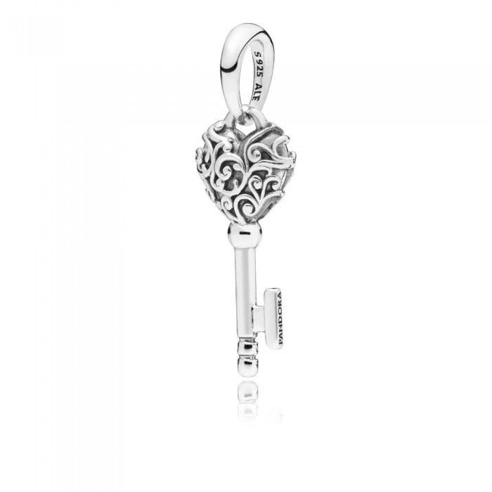 Pandora Necklace-Regal Key Pendant