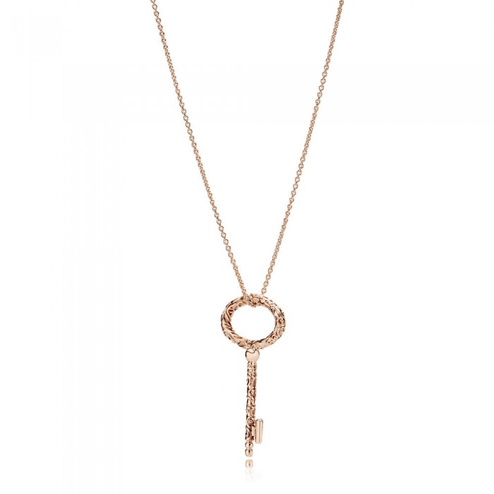 Pandora Necklace-Regal Key-Rose