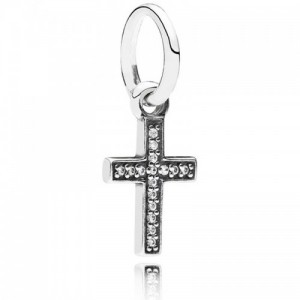 Pandora Necklace-Faith Crosses Pendant-Sterling Silver