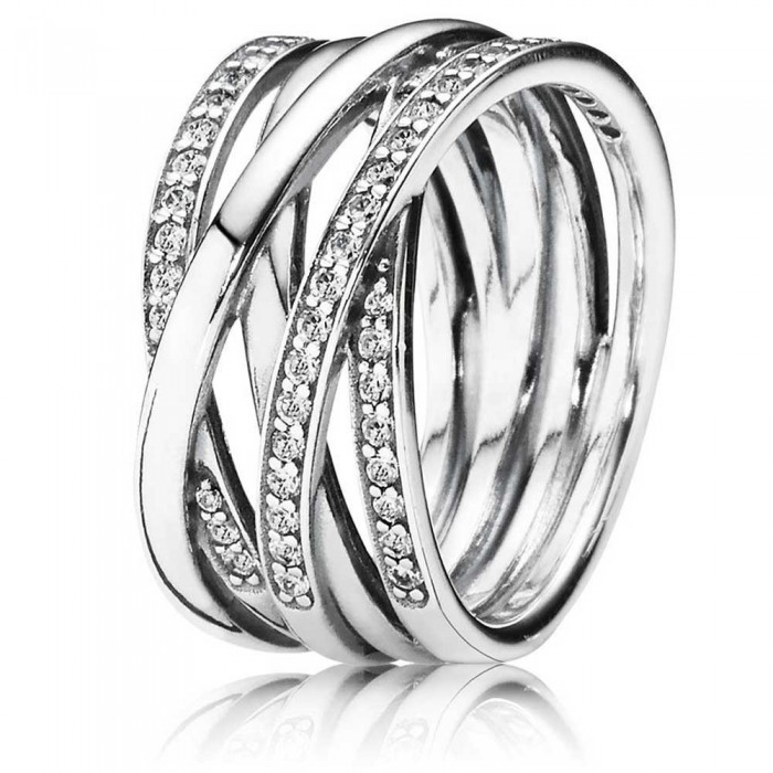 Pandora Ring-Entwined Cross Over