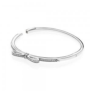 Pandora Bracelet-Bow Bangle-Sterling Silver