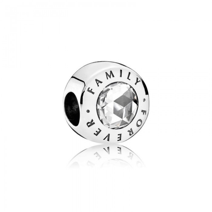 Pandora Charm-Family Forever-Clear CZ