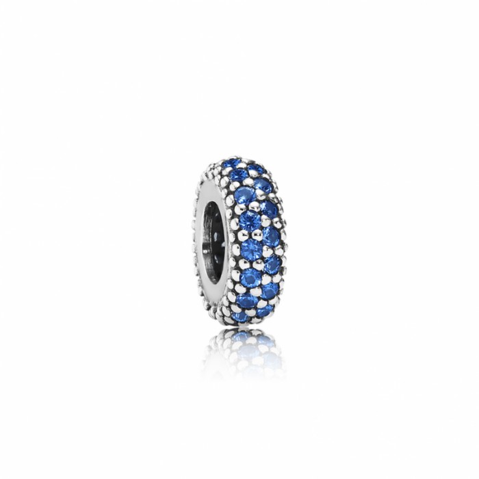 Pandora Charm-Inspiration Within Spacer-Blue Crystal