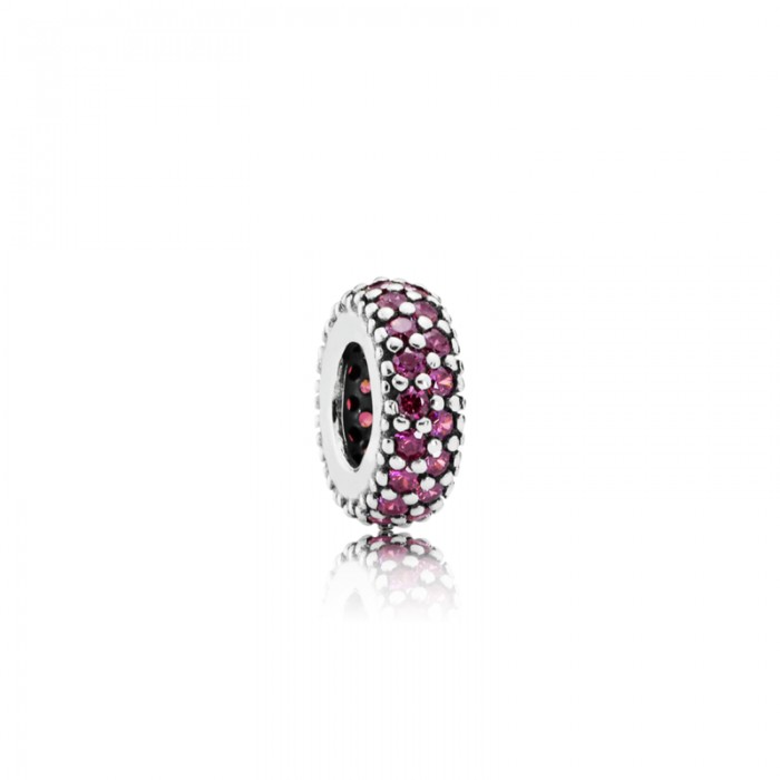 Pandora Charm-Inspiration Within Spacer-Red CZ