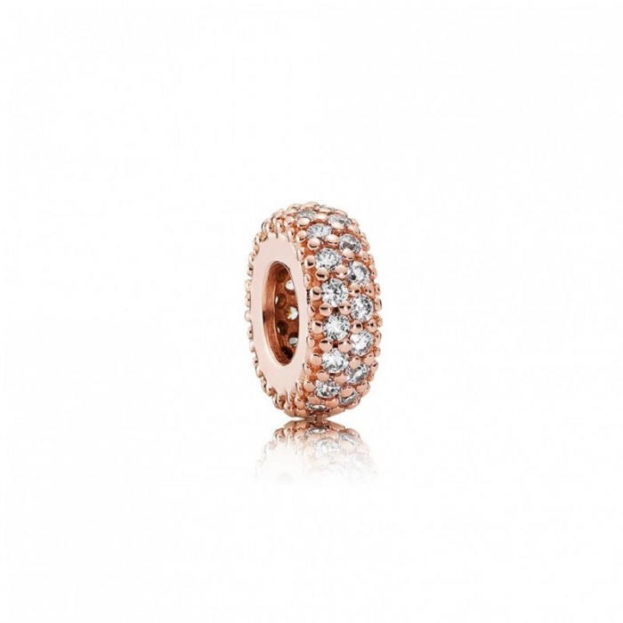 Pandora Charm-Inspiration Within Spacer-Rose Clear CZ