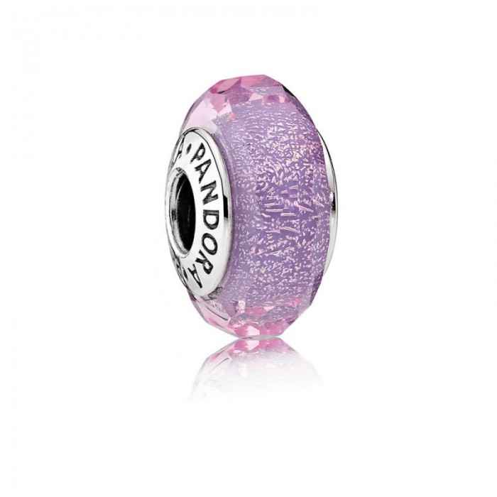 Pandora Charm-Purple Shimmer-Murano Glass