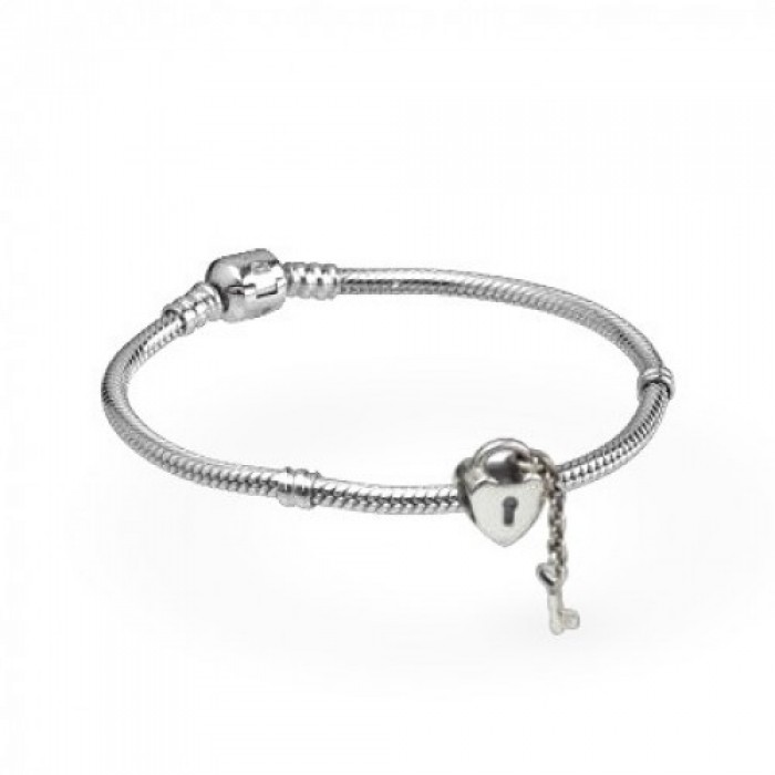 Pandora Bracelet-Secret Lover Keys Complete-Silver