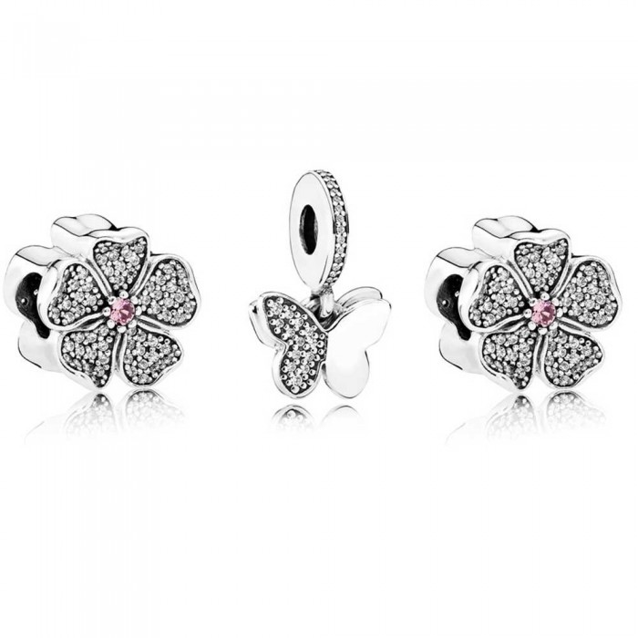 Pandora Charm-Butterfly Blossom Butterfly