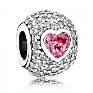 Pandora Charm-Captivated By Love-Cubic Zirconia