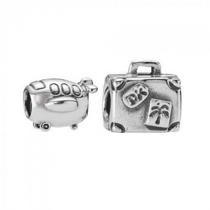 Pandora Charm-Silver Frequent Flyer Travel