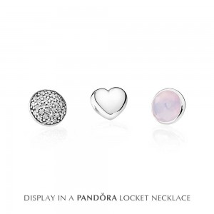 Pandora Necklace-October Petite Memories Birthstone Locket