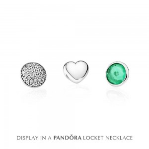 Pandora Necklace-Silver May Petite Memories Fashion Locket