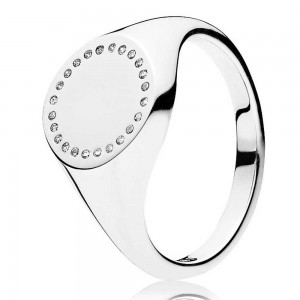 Pandora Ring-Circle Signet-Silver