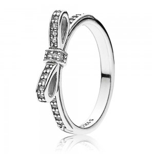 Pandora Ring-Delicate Bow-Silver