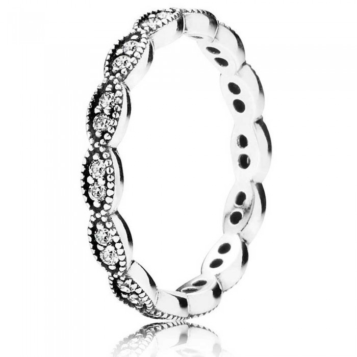 Pandora Ring-Oval Leaves Band